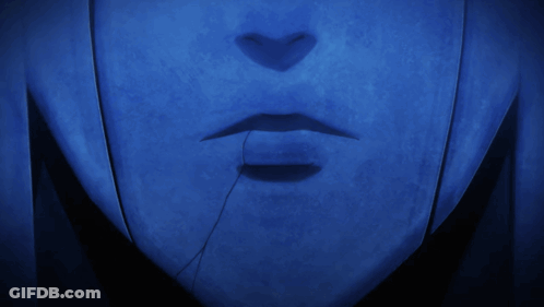 A Close Up Of A Person 'S Mouth With A Large Smile GIF