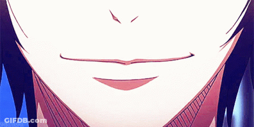 A Close Up Of A Person 'S Mouth With A Smirk On It GIF