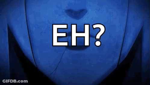 A Close Up Of A Person 'S Mouth With The Word Eh Written On It GIF