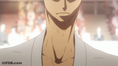 A Close Up Of A Person 'S Neck And Chest GIF