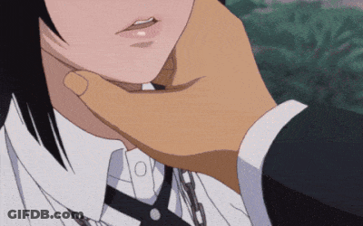 A Close Up Of A Person 'S Neck With A Hand On It GIF