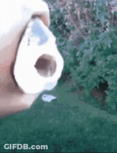 A Close Up Of A Person 'S Nose With A Hole In It GIF