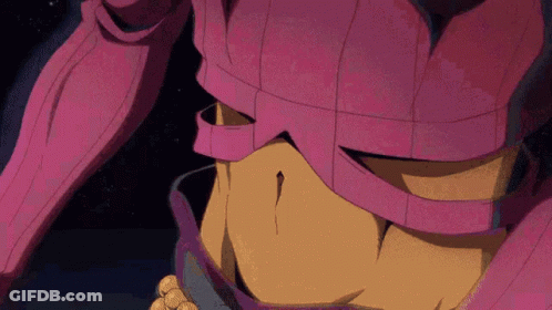A Close Up Of A Person 'S Stomach With A Pink Sweater On . GIF