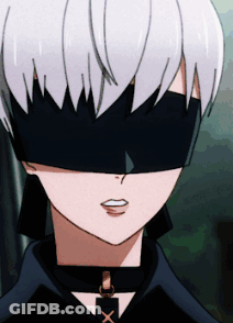 A Close Up Of A Person Wearing A Blindfold GIF