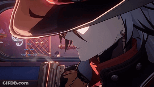 Close Up Of Person Wearing Cowboy Hat Holding Gun GIF