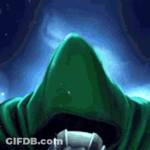 A Close Up Of A Person Wearing A Green Hoodie GIF