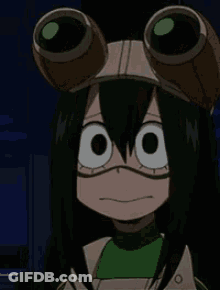 A Close Up Of A Person Wearing A Hat And Goggles . GIF