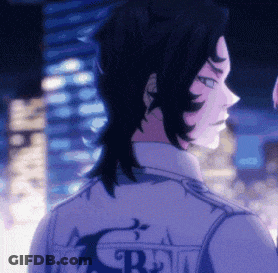 A Close Up Of A Person Wearing A Purple Jacket With A Dragon On The Back GIF