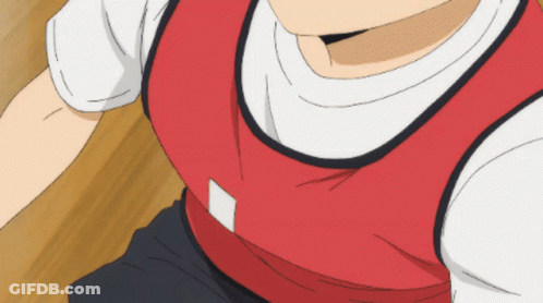 A Close Up Of A Person Wearing A Red Vest And A White Shirt GIF