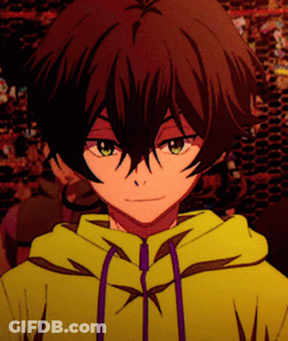 A Close Up Of A Person Wearing A Yellow Hoodie With Purple Laces GIF