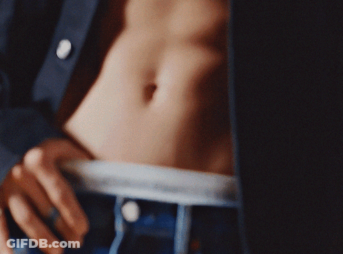 A Close Up Of A Person Wearing Calvin Klein Jeans GIF