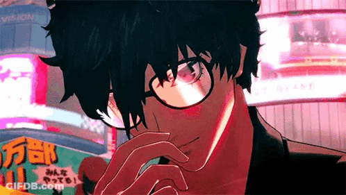 A Close Up Of A Person Wearing Glasses And Covering Their Face With Their Hand . GIF