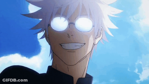 A Close Up Of A Person Wearing Glasses With Glowing Eyes GIF