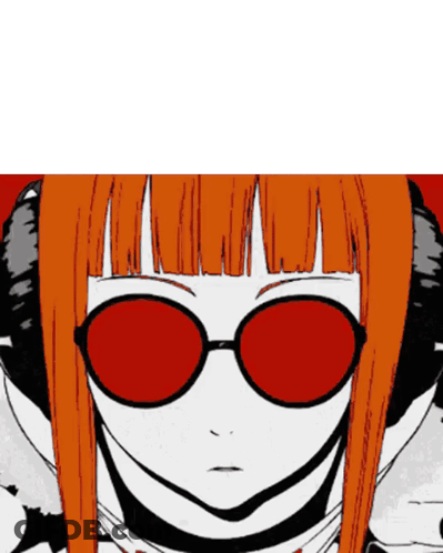 A Close Up Of A Person Wearing Red Glasses GIF
