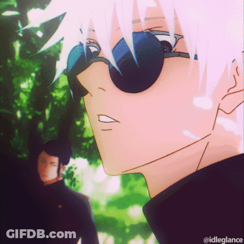 A Close Up Of A Person Wearing Sunglasses With Idlegiance Written Below It GIF