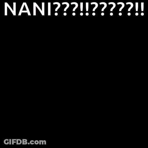 A Close Up Of A Person Wearing Sunglasses With The Words `` Nani ? '' Written Above Them . GIF