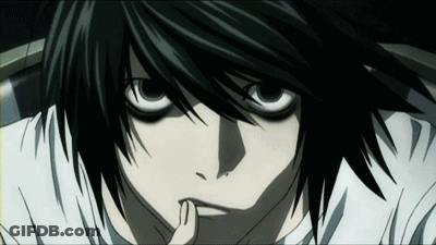A Close Up Of A Person With Black Hair GIF