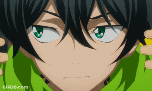A Close Up Of A Person With Green Eyes GIF