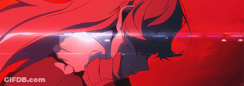 A Close Up Of A Person With Long Red Hair GIF