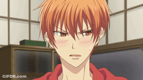 A Close Up Of A Person With Orange Hair GIF