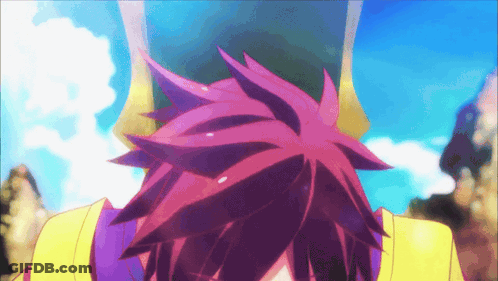 A Close Up Of A Person With Pink Hair GIF