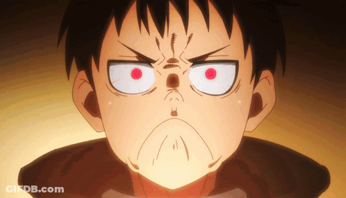A Close Up Of A Person With Red Eyes GIF