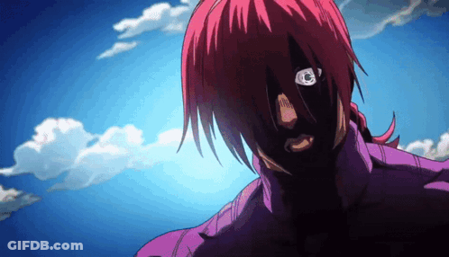 A Close Up Of A Person With Red Hair And A Black Eye GIF