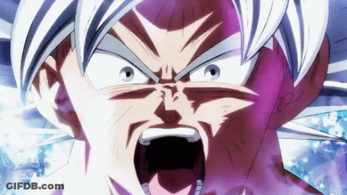 A Close Up Of A Person With Their Mouth Open . GIF