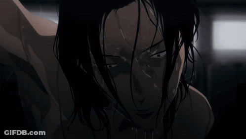 A Close Up Of A Person With Wet Hair GIF