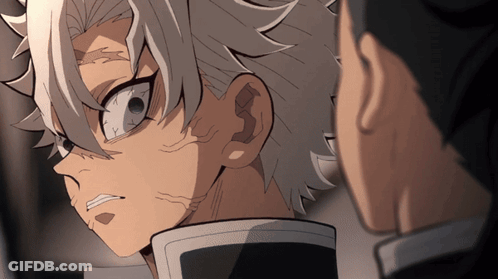 A Close Up Of A Person With White Hair GIF