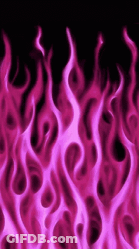 A Close Up Of A Pink Flames On A Black Background . GIF