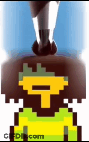 A Close Up Of A Pixel Art Of A Person Standing On Top Of A Block . GIF