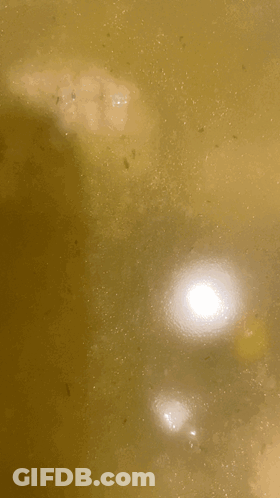A Close Up Of A Pot Of Water With A Few Bubbles In It GIF