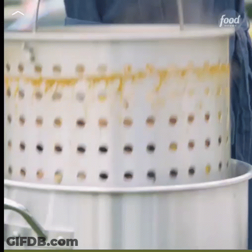 A Close Up Of A Pot With Holes In It That Says Food Network On It GIF