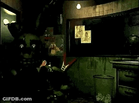 A Close Up Of A Rabbit With A Broken Head In A Room . GIF