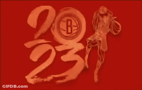 A Close Up Of A Red And Gold Sign With Chinese Characters GIF