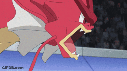 A Close Up Of A Red And White Cartoon Character GIF