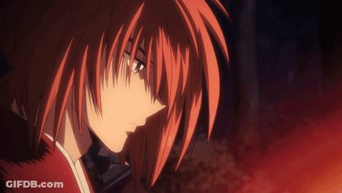 A Close Up Of A Red Haired Anime Character 'S Face GIF