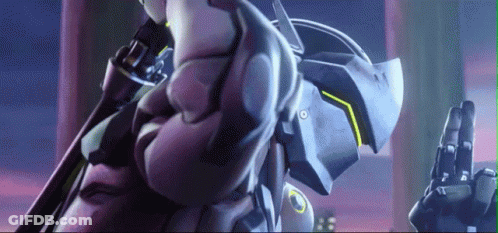 A Close Up Of A Robot Holding A Gun In His Hand . GIF