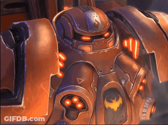 A Close Up Of A Robot With A Bat On It GIF