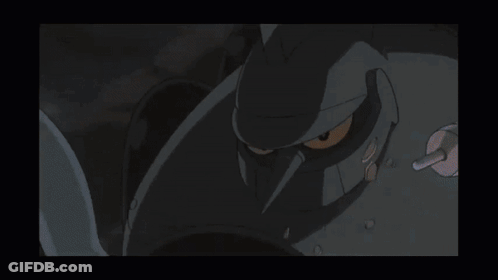 A Close Up Of A Robot With Lightning Coming Out Of It 'S Eyes . GIF