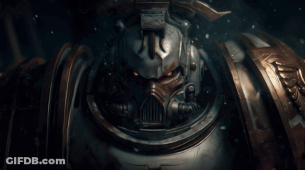 Robot Close Up With T On Head GIF