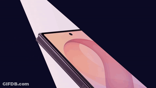 A Close Up Of A Samsung Cell Phone On A Table GIF