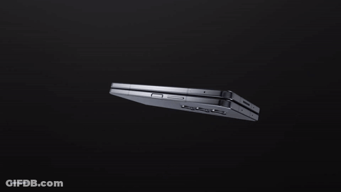 A Close Up Of A Samsung Device On A Dark Background GIF