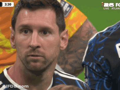 A Close Up Of A Soccer Player 'S Face With The Time 3:30 GIF