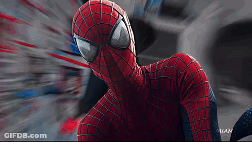 A Close Up Of A Spider Man 'S Face With The Word Liam On The Bottom GIF