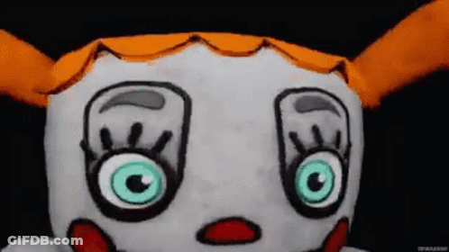 A Close Up Of A Stuffed Animal With A Surprised Look On Its Face . GIF