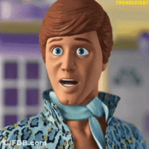 A Close Up Of A Toy Story Character With A Surprised Expression On His Face GIF