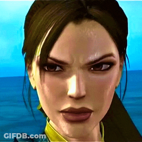 A Close Up Of A Video Game Character 'S Face GIF
