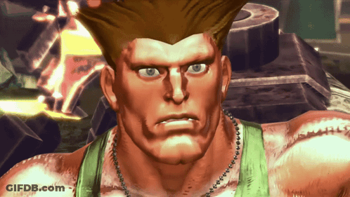 A Close Up Of A Video Game Character 'S Face With A Serious Look On His Face GIF